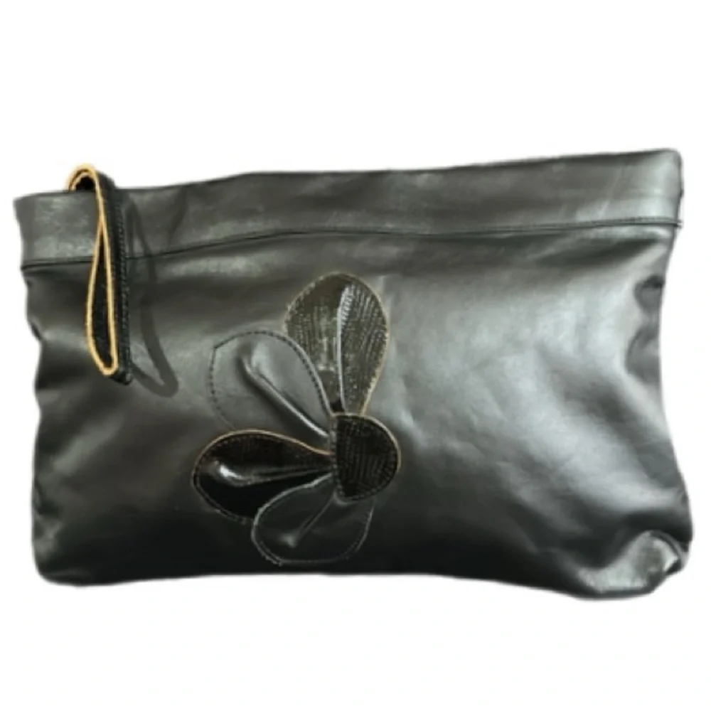 Crouch & Fitzgerald Leather Clutch Bag